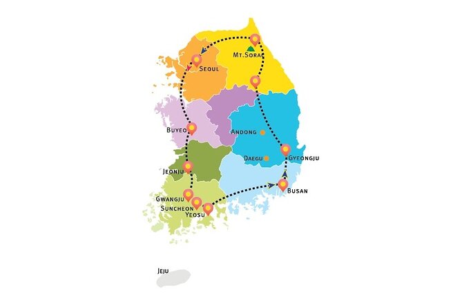 5-Day Korea Golden route by K-shuttle Tour from Seoul Including Busan, Yeosu - Day 1 in Gongju and Jeonju: royal Baekje roots plus hanok charm
