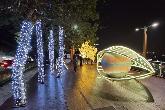 Best Busan night views : Mountain observatory streets - Geumsusa temple adds a calmer, more local feeling to the night walk