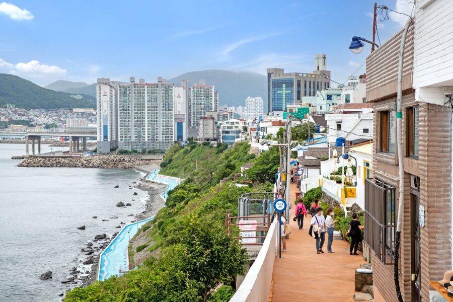 Busan: Coastal Wonders & Cultural Gems Tour opt. Sky Capsule - Huinnyeoul Culture Village: cliffside art, calmer pace, good photo corners