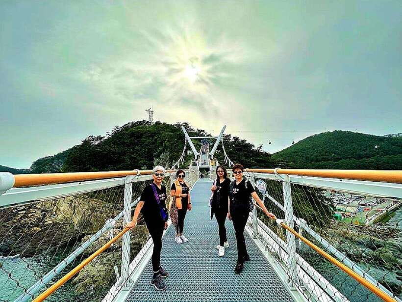 Busan: Hidden Gems Private Tour with a Certified Guide - Songdo Yonggung Cloud Bridge skywalk, 25 meters above the water, big panorama payoff