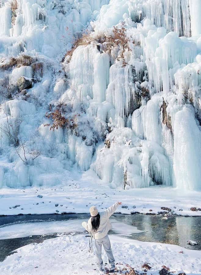 Eobi Ice Valley & Nami (+ Light Festival, Railbike, Alpaca) - Gangchon Railbike optional add-on: active winter views