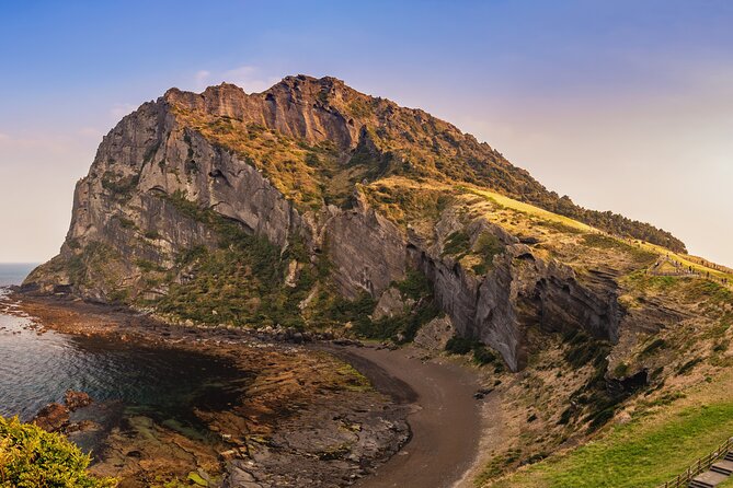Jeju island Eastern UNESCO site Full Day Guided Tour - Hamdeok Beach and Seoubong: the ocean color stop that resets your eyes