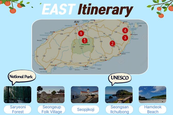 Jeju Island UNESCO Heritage Bus Tour - Day 2: Hallasan volcano views, then tea, cliffs, falls, and Jusangjeolli