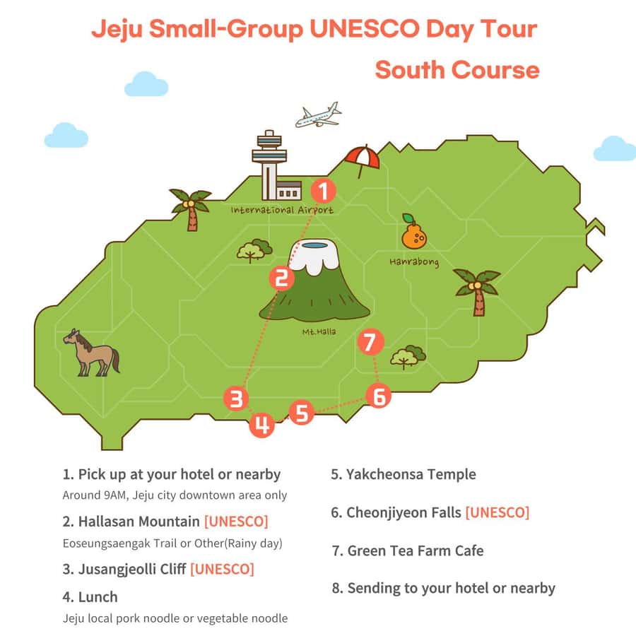 Jeju Premium Small Group UNESCO Day Tour - South - Pickup, small groups, and the English-only comfort zone