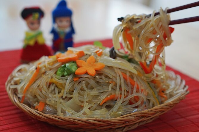 K-food cooking Japchae Mandu Tteokbokki & Fishcake - Dessert Is Part of the Lesson, Not Just a Sweet Finish