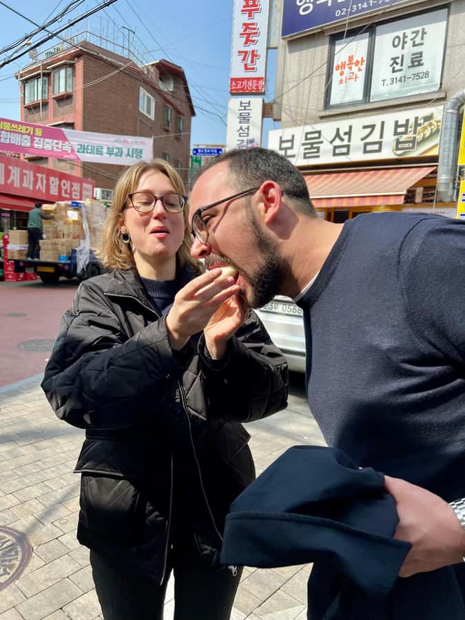 Mangwon Market Food tour By Locals;Cheap Eats to Fancy Feast - The 80-Minute Mangwon Market Walk: From Cheap Cravings to Fancy Beef