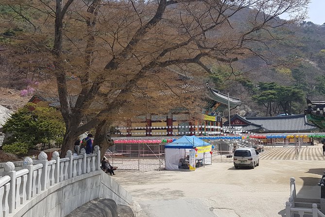 Private Trip to Seongmo Island(Temple) and North Korea Observatory+Kimchi Lesson - Bomunsa Temple: Stone-Carved Buddha, Temple Stairs, and a Lunch Plan