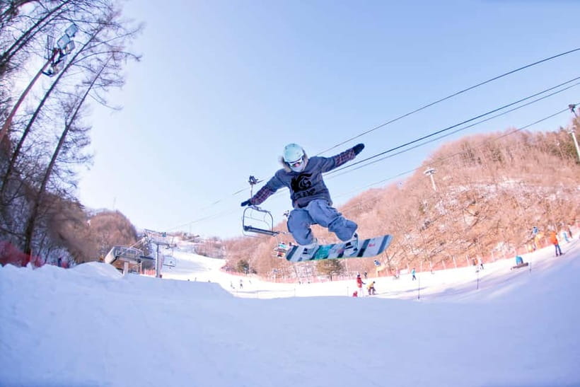 Seoul: Full-Day Winter Trip Ski Resort, Ice Valley, Namiseom - Entering Elysian Gangchon: slopes that fit first timers