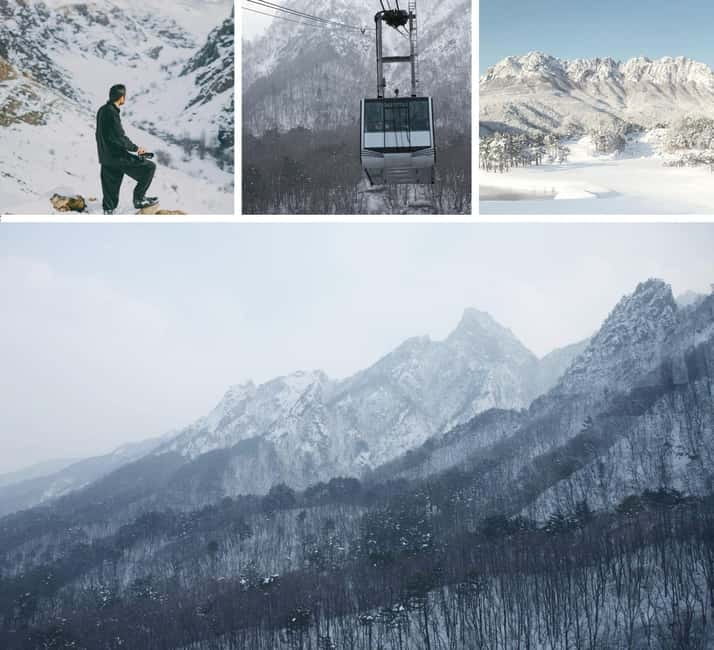 Seoul: Mt. Seorak & Nami Island & Eobi Ice Valley Day Tour - Seoraksan National Park: Cable Car Panoramas and What You Can Do in 2.5 Hours