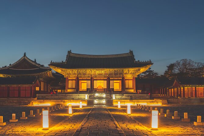 Seoul Night Palace & Market Food Tour with Vehicle - Gwangjang Market tastings, where the tour turns into dinner