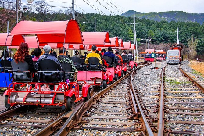 Special Private Tour Nami Island, Rail Bike, Petite France - Stop 3: Gangchon Rail Park Rail Bike on the Gyeongchun Line