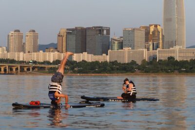 Stand Up Paddle Board (SUP) and Kayak Activities in Han River