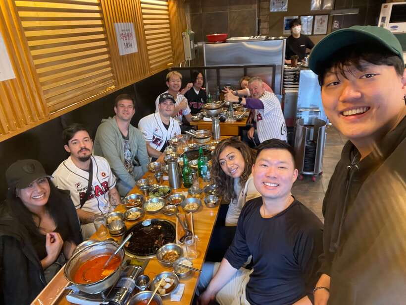 Watching sports match & local food experience in Seoul - Before the match: joining the crowd without needing a translator for sports