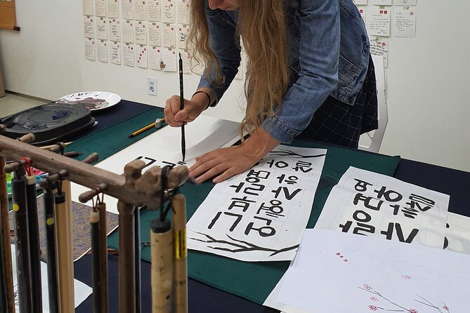 Write a Meaningful Korean Calligraphy Scroll in Insadong - Price and timing: $42.29 for a handmade Seoul memory